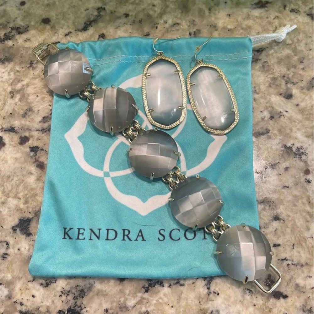 Kendra Scott Cassie bracelet Danielle earrings set